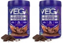 Vega fehérje készült egyszerű, sötét csokoládé - Stevia ingyenes vegán fehérje por, növény alapú, egészséges, glutén mentes, borsó fehérje nőknek és férfiaknak, 9.6 oz (csomagolás május Vary) (2-es csomag)