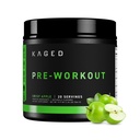 Kaged Original Pre Workout Powder 124; Krisp Apple Therapy 124; Pre-Kaged Therapine 124; Formulated with Creatine, Beta Alanine, Pure Caffee 124; 20 Servings