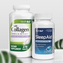 HealtA2Z ® Alvás és fiatalítás Combo Alvási Aid 50mg Difenhidramin HCl (250 Softgels) Multi Collagen Pills, 1735 mg (270 Collagen kapszula) - Bundle Deal!