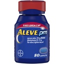 Aleve PM Caplets, gyors hatású alvástámogatás és fájdalom enyhítése fejfájás, izom Aches, Non-Habit Forming 220 mg Naproxen Nátrium- és 25 mg Difenhidramin HCl kapszula, 80 szám