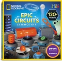 National Geographic Circuit Maker Kit - Electronics Kit gyerekeknek 120 elektromos áramkör projekttel, Electric Circuit STEM Toy, Electronic Projects, Electrical Circuit Kit gyerekeknek, Electricity Kit