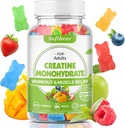 softbear 5000mg Creatine Monohidrát Gumies férfiaknak, Vegan Creatine HCL kiegészítés Előkészítő gumikat izmok építők Erő vegyes aroma 60 gróf