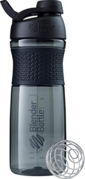 BlenderBottle SportMixer Shaker Bottle Perfect for Protein Shakes and Pre Workout, 28- Ounce, Black
