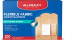 All Health Adhesive Fabric Bandages, 200 Count Assorted Sizes