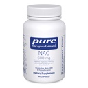 Pure Encapsulations NAC 600 mg - N-Acetyl Cystein NAC Supplement für Lung Health & Immun Support, Liver Support & Antioxidantien* - mit Freeform N-Acetyl-L-Cystein - 90 Kapseln