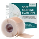 Szilikon hegesztőlap (1.6 "x 79" Roll- 2M), Szilikon hegesztőszalag hegesztéshez, újrahasználható szilikon hegesztőszalag C-szakaszhoz, Keloid, égés, akne, sebészeti hegek