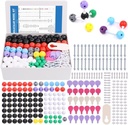 Swpeet 307 Pcs Molecular Model Kit Organic and Inorganic Chemistry - Chemistry Molecular Model Student and Teacher Set - 126 Atoms & 30 Orbitals & 150 Links & 1 Short Link Remover Tool