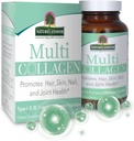 Természet válasza - Multi Collagen Capsules I, II, III, V & X Food Source Collagen Peptides Promotes & Supports Hair, Skin, Nail and Joint Health Non GMO