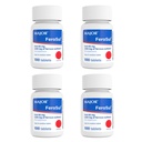 Major FeroSul - Ferrous Sulfath 325 mg tabletta - Vaspótlás nők és férfiak számára - Speciálisan bevont Easy- to- nyelhető tabletták - piros - 100 gróf (4 csomag)