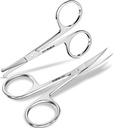 Utópia Care Eyebrow Olló, Professional Stainless Steel Small Shears for Men and Women, Orr Hair Scoler for Grooming Musche, Beard, Eyelash, Ear Hair Trimming, Silver