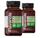 Cocoavia Cardio Health Supplement, 60 nap, 500 mg Cocoa Flavanols, Support Heart Health, Boost Nitric Oxide, Vérkeringés, Energy, Vegan, Sötét csokoládé, 120 kapszula