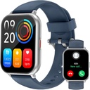 RUIMEN Smart Watches für Männer Frauen (Answer/Make Calls, 2 Bands Included), 1.8" Smartwatch für iOS/Android Phones, Fitness Tracker Heart Rate/Sleep Monitor Digital Watch Waterproof Blue