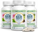 Vital-Haar-Komplex -Hair-Wachstum Vitamine für Frauen und Männer -Biotin & Vitamin B -Hair-Wachstumszusatz für gesunde Haare Haut & Nägel -Hormon & Gluten Free -Hair-Vitamine für Frauen