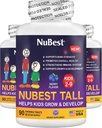 NuBest Tall Kids - Toddlers Vitamins and Kids Vitamins for Age 2 to 9 - Support Bone Strength, General Health and Immunity - Animal Shapes - 270 Chewable Berry Tablets - 124; Pack 3