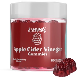 Droppels Apple Cider Vinevanced Gummees 1000mg Beet Root & Pomegranevanced A124; Non-GMO, Vegan- Friendly, Gluten Free