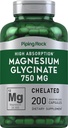 Piping Rock Magnézium Glicerin Kapszula 124; 750mg
