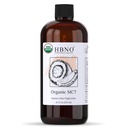 HBNO Organic MCT Oil 16 oz (475ml) Wertgröße - Ideal für Salatbezüge, Lippenbalsame, Gesichtswäsche, Lotions, Hautpflege und Haarpflegeprodukte.