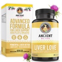 Antike Bliss Liver Love - Natürliche Milch Thistle Liver Detox und Leber-Gesundheitsreiniger-Ergänzung - Unterstützt gesunde Leber in Männern und Frauen - 60 Kapseln - mit Burdock, Dandelion, Tücher, und mehr