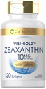 Carlyle Zeaxanthin 10mg | 120 Softgels | Eye Health Support with Lutein