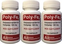 Poliszacharid Vas Komplex 150 mg kapszula Vas kiegészítés 100 kapszula palackonként 3 összesen 300 kapszula
