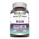 Amazing Formulas MSM (Metil-szulfonil-metán) Kiegészítő 124; 1000 Mg Per Serving