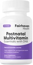 Fairhaven Health Postnatalis Multivitamin Essential 124; Vegan Daily Multivitamin Postpartum Women