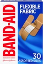 Band- Aid Brand Flexible Fabric Adhesive Bandages, Kényelmes Sterile Protection & Weund Care kisebb Cuts & Burns, Quilt- Aid Technology Cushion Fájdalmas sebek, Szerzett méretek, 30 ct