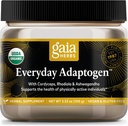 Gaia Herbs Everyday Adaptogen Powder - Hilft Energieunterstützung und Erhalten gesunden Stress Levels in körperlich aktiv - mit Maca Root, Cordyceps, Ashwagandha & More - 3.5 Oz (38-Day Supply)