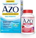 AZO komplett női egyensúly napi probiotikumok nőknek (60 gróf) + Cranberry Softgels vizelési tapaszra (100 gróf)