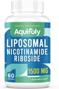 Liposzómás Nikotinamid Riboside Supplement 2000 mg TMG és Pterostilbene maximális abszorpcióhoz, Superior a NAD-hoz, Boosting NAD +, Cellular Energy, and Age Defense, 60 Softgels
