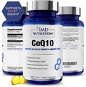 1MD Nutrition CoQ10 - a szív egészsége és celluláris energia termelés - Egészségügyi kiegészítés a férfiak és nők számára - Koenzim Q10 Softgel - 60 nap