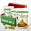 Tad Bit 's Fenugray Munch 124; Premium Indian Handmade Salty Vegan Snacks Crackers
