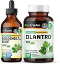 BIO KRAUTER Goldenfóka tinktúra 4 Fl. Oz. & Cilantro 100 kapszula