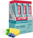 SlimFast hidratációs csomagok, intermittáló éhező elektrolitok, Drink Mix csomagok, intermittáló éhező por, Energy Powder Drink Mix, koffein, elektrolitok hidratálásra, Berry Lemonade (12 gróf)