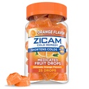 Zicam Cold Remedy Cink Gyógyszeres gyümölcscseppek, Ultimate Orange, 25 gróf (1-es csomag)