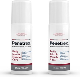 Penetrax Joint & Muscle Therapy - Soothing Gel for Back, Neck, Hands, Feet - Premium egész test rub Arnica, B6 vitamin & MSM - 3oz Roll On Gel (2- Pack)