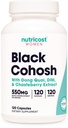Nutricost Black Cohosh nőknek 660mg, 120 kapszula - Don Quai, DIM, és Chaste Berry, Veggie Caps, Non-GMO, Gluten Free