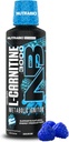 NutraBio - L- karnitin folyadék Shots - 3000mg, (Blue Razz) - 10 mg B- 5 - Zéró szénhidrát és cukrok - Energia termelés - Izom Recovery