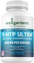 100% Tiszta 200 MG 5- HTP Ultra egészséges alvás és a jólét érzése - támogatás hangulata, stressz, alvás - 5HTP Kiegészítés kalcium - 60 5HTP 200mg kapszula, 30 adag