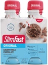 SlimFast Meal csere shake, Original Creamy Milk Chocolate, 10 g Ready to Drink Protein for Weight Loss, 11 Fl. Oz palack, 4 gróf (csomagolás május Vary)