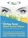A szem orvos Hay Láz Relief Eyelid törlőkendők - 20x Egyszeri használat Szemtörlők Allergia & Hayláz - Gyulladás, Watery Itchy Eyes, Headaches & Migraines - Cooling Soothing Relief
