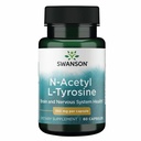 Swanson N- Acetyl L- Tirozin - Aminosav kiegészítés, amely az agy és a központi idegrendszer általános működését támogatja - Promotes & Cognitive Health - (60 kapszula, 350mg