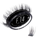 Lashify Fluffy 14mm Gossamer Eyelash kiterjesztések újratöltés, fekete, könnyű DIY hamis pillák hozzáadása teljes és dimenzió