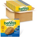 BelVita Reggeli Bars Kekszek, Áfonya, 30 Total Packs, 6 doboz (4 Kekszek csomagonként)