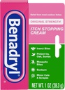 Benadryl Original Strength Itch Stopping Anti- Itch Cream, Difenhydramine HCl Topical Analgetic & Cink Acetate Skin Protectant, Relief from Most Outdoor Itches, 1 oz (csomag 6)