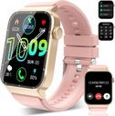 Smart Watch for Men Women (Válasz / Make Call), 1.85 "HD Smartwatch, Fitness Watch 112 Sports Modes, Heart Rate Sleep Monitor / Step Counter, IP68 Vízálló Fitness Tracker Android, Deep Pink