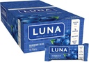 LUNA BAR - Gluten Free Snack Bars - Blueberry Bliss Flavor - 7 g fehérje - Non-GMO - Plant- Based Wholesome Snacking - On the Go Snacks (1.69 Ounce Snack Bars, 15 gróf)