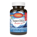 Carlson - Super DHA Gems, 500 mg DHA-Ergänzungen, 640 mg Fatty Acids, Wild-Caught Norwegian Arctic Fish Oil Concentrate, Sustainable Sourced Nordic Fish Oil Capsules, 60+20 Softgels