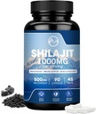 Shilajit kiegészítés, Shilajit kapszula Fulvic sav a férfiak és nők, Shilajit 85 + Trace Minerals for Energy, Performance & Immune Health