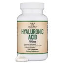 Hyaluronic acid kiegészítők - 180 kapszula (Enhances Effects of Hyaluronic Acid Serum for Face) 200mg Per Serving for Skin and Face Aging Support (Acido Hialuronico) Gluten Free by Double Wood